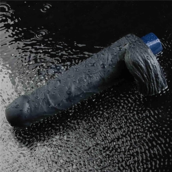 Realistyczne dildo wibrujące Lovetoy Real Softee czarne USB 23 cm