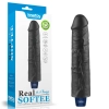 Realistyczne dildo wibrujące Lovetoy Softee czarne USB 24 cm