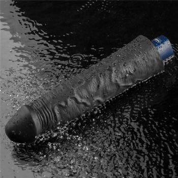 Realistyczne dildo wibrujące Lovetoy Softee czarne USB 24 cm
