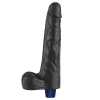 Dildo realistyczne wibrujące Lovetoy Real Softee czarne USB 25cm