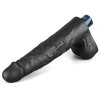 Dildo realistyczne wibrujące Lovetoy Real Softee czarne USB 25cm
