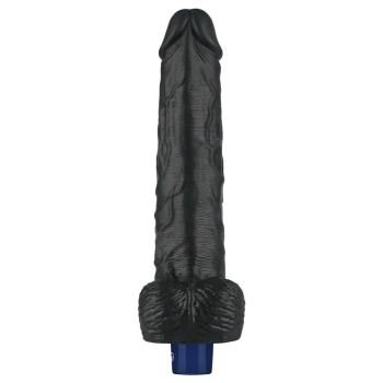 Dildo realistyczne wibrujące Lovetoy Real Softee czarne USB 25cm
