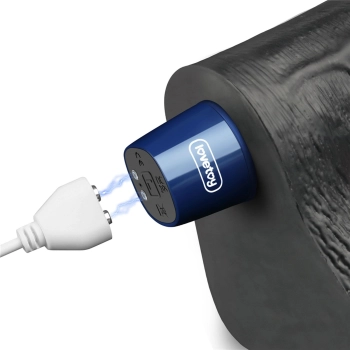 Dildo realistyczne wibrujące Lovetoy Real Softee czarne USB 25cm