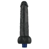 Dildo wibrujące realistyczne Lovetoy TPE czarne 27cm ładowane