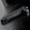 Dildo wibrujące realistyczne Lovetoy TPE czarne 27cm ładowane