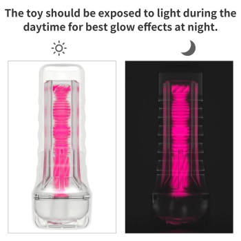 8.5 Lumino Play Masturbator - Pink Glow
