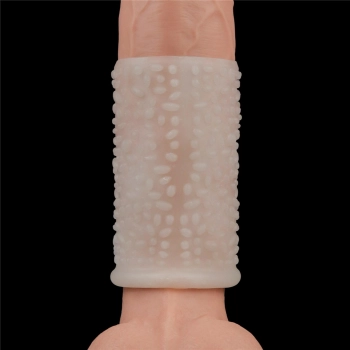 Vibrating Drip Knights Ring (White)