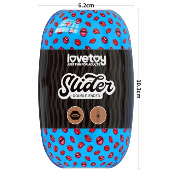 Slider Double-Ended Masturbator Mouth and Vagina