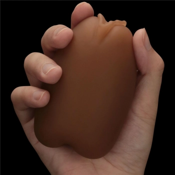 Masturbator dwustronny Lovetoy anus i pochwa brązowy TPE