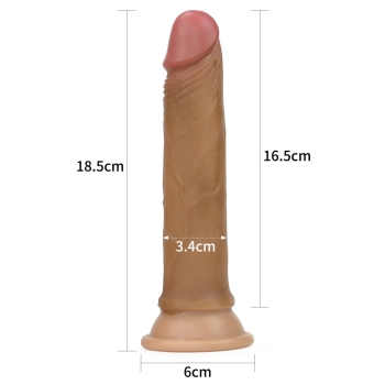 7 Dual layered Platinum Silicone Cock