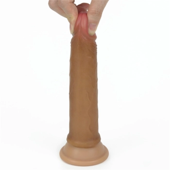 7 Dual layered Platinum Silicone Cock