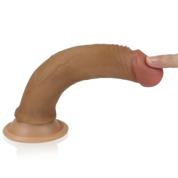 7 Dual layered Platinum Silicone Cock