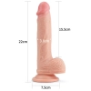 8.5 Dual layered Platinum Silicone Cock