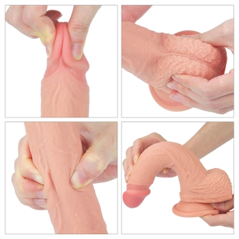 8.5 Dual layered Platinum Silicone Cock