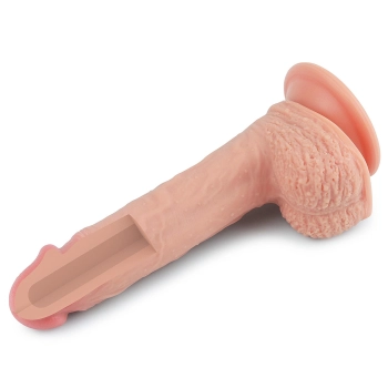 8.5 Dual layered Platinum Silicone Cock