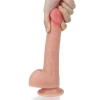 8 Dual layered Platinum Silicone Cock