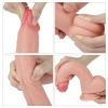 8 Dual layered Platinum Silicone Cock