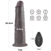 Dildo realistyczne dwuwarstwowe Lovetoy 20 cm obrotowe USB
