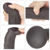 Dildo realistyczne Lovetoy dwuwarstwowe silikonowe 25 cm rotujące pilot