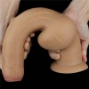 Dildo realistyczne dwuwarstwowe silikonowe Lovetoy z uchwytem 28 cm