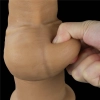 Dildo realistyczne dwuwarstwowe silikonowe z uchwytem Lovetoy 30 cm