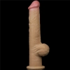Dildo realistyczne dwuwarstwowe silikonowe z uchwytem Lovetoy 32 cm