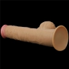 Dildo realistyczne dwuwarstwowe silikonowe z uchwytem Lovetoy 32 cm