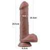 8 Dual Layered Silicone Cock