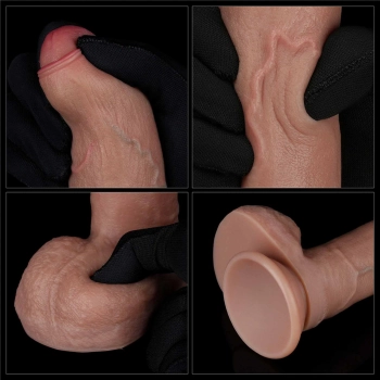 8 Dual Layered Silicone Cock