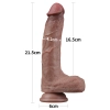8.5 Dual Layered Silicone Cock