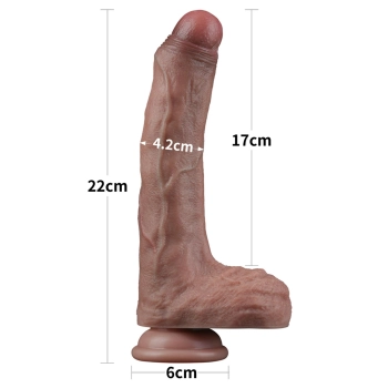 8.5 Dual Layered Silicone Cock