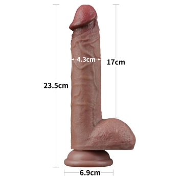 9 Dual Layered Silicone Cock