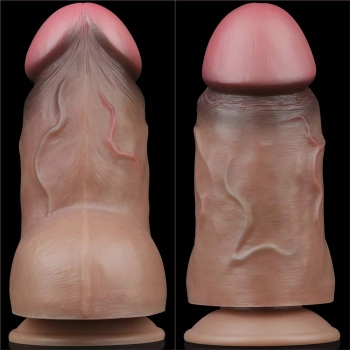 7.0 Dual Layered Platinum Silicone Cock