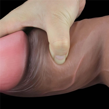 7.0 Dual Layered Platinum Silicone Cock