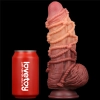 9.5 Dual layered Platinum Silicone Cock with Rope