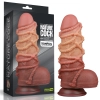 Dildo dwuwarstwowe Lovetoy silikonowe 24 cm
