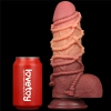 Dildo dwuwarstwowe Lovetoy silikonowe 24 cm