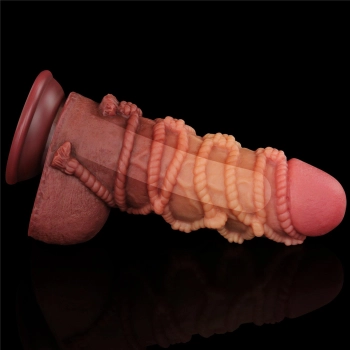 Dildo dwuwarstwowe Lovetoy silikonowe 24 cm