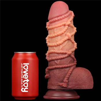 Dildo dwuwarstwowe Lovetoy silikonowe 24 cm
