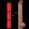 14.5 Dual Layered Bendable Silicone Cock XXL(Flesh)