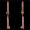 14.5 Dual Layered Bendable Silicone Cock XXL(Flesh)