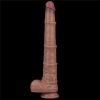 16 Dual Layered Bendable Silicone Cock XXL(Flesh)
