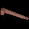 16 Dual Layered Bendable Silicone Cock XXL(Flesh)