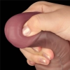 16 Dual Layered Bendable Silicone Cock XXL(Flesh)