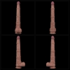 16 Dual Layered Bendable Silicone Cock XXL(Flesh)