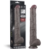 14.5 Dual Layered Bendable Silicone Cock XXL(Black)