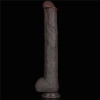 14.5 Dual Layered Bendable Silicone Cock XXL(Black)