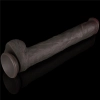 14.5 Dual Layered Bendable Silicone Cock XXL(Black)