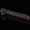 14.5 Dual Layered Bendable Silicone Cock XXL(Black)
