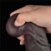 14.5 Dual Layered Bendable Silicone Cock XXL(Black)